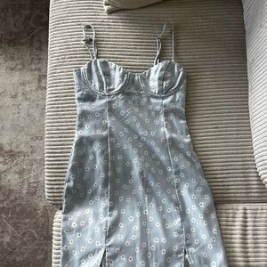 Princess Polly Light Blue Floral Dress